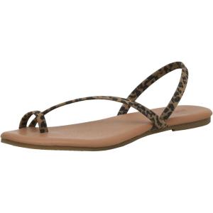 imageCUSHIONAIRE Womens Catalina toe ring Sandal with Memory FoamLeopard