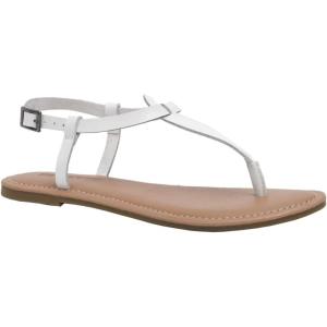 imageCUSHIONAIRE Womens Clea Flat Sandal with ComfortWhite