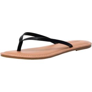 imageCUSHIONAIRE Womens Cora Flat Flip Flop Sandal with ComfortBlack