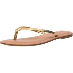 imageCUSHIONAIRE Womens Cora Flat Flip Flop Sandal with ComfortGold