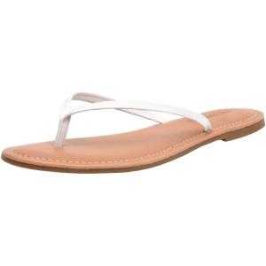 imageCUSHIONAIRE Womens Cora Flat Flip Flop Sandal with ComfortWhite