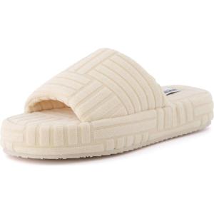 imageCUSHIONAIRE Womens RSVP slipper with Memory Foam Wide Widths AvailableCream