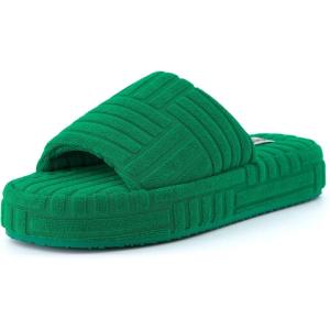 imageCUSHIONAIRE Womens RSVP slipper with Memory Foam Wide Widths AvailableKelly Green