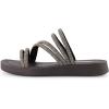 imageCUSHIONAIRE Womens Athena rhinestone sandal Memory FoamPewter