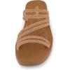 imageCUSHIONAIRE Womens Athena rhinestone sandal Memory FoamRose Gold