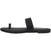 imageCUSHIONAIRE Womens Carson toe ring slide Sandal with Memory FoamBlack