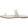imageCUSHIONAIRE Womens Carson toe ring slide Sandal with Memory FoamWhite
