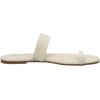 imageCUSHIONAIRE Womens Carson toe ring slide Sandal with Memory FoamWhite