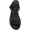 imageCUSHIONAIRE Womens Clara One Band Ankle Strap Sandal Memory Foam Wide Widths AvailableBlack