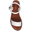 imageCUSHIONAIRE Womens Clara One Band Ankle Strap Sandal Memory Foam Wide Widths AvailableWhite