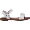 imageCUSHIONAIRE Womens Clara One Band Ankle Strap Sandal Memory Foam Wide Widths AvailableWhite