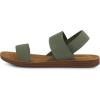 imageCUSHIONAIRE Womens Ina stretch sandal Memory FoamKhaki