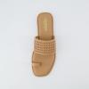 imageCUSHIONAIRE Womens Kiss toe ring basket weave sandal Memory Foam Wide Widths AvailableTan