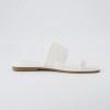 imageCUSHIONAIRE Womens Kiss toe ring basket weave sandal Memory Foam Wide Widths AvailableWhite