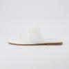 imageCUSHIONAIRE Womens Kiss toe ring basket weave sandal Memory Foam Wide Widths AvailableWhite