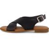 imageCUSHIONAIRE Womens Lake cross band sandal Memory FoamBlack