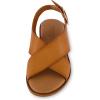 imageCUSHIONAIRE Womens Lake cross band sandal Memory FoamTan