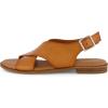 imageCUSHIONAIRE Womens Lake cross band sandal Memory FoamTan