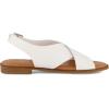 imageCUSHIONAIRE Womens Lake cross band sandal Memory FoamWhite