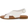 imageCUSHIONAIRE Womens Lake cross band sandal Memory FoamWhite