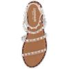 imageCUSHIONAIRE Womens Triana Studded Ankle strap sandal with Memory FoamClear