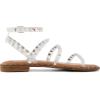 imageCUSHIONAIRE Womens Triana Studded Ankle strap sandal with Memory FoamClear