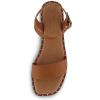 imageCUSHIONAIRE Womens Verona one band sandal Memory FoamCognac