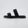 imageCUSHIONAIRE Womens Vibe braided two band sandal Memory Foam Wide Widths AvailableBlack