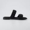 imageCUSHIONAIRE Womens Vibe braided two band sandal Memory Foam Wide Widths AvailableBlack