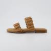 imageCUSHIONAIRE Womens Vibe braided two band sandal Memory Foam Wide Widths AvailableTan