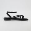 imageCUSHIONAIRE Womens Vida strappy flat sandal Memory Foam and Wide Widths AvailableBlack