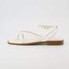 imageCUSHIONAIRE Womens Vida strappy flat sandal Memory Foam and Wide Widths AvailableCream