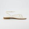 imageCUSHIONAIRE Womens Vida strappy flat sandal Memory Foam and Wide Widths AvailableCream