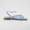 imageCUSHIONAIRE Womens Vida strappy flat sandal Memory Foam and Wide Widths AvailableLight Blue