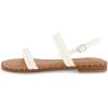 imageCUSHIONAIRE Womens Virgo flat sandal Memory FoamWhite