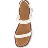 imageCUSHIONAIRE Womens Virgo flat sandal Memory FoamWhite
