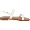 imageCUSHIONAIRE Womens Virgo flat sandal Memory FoamWhite