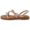 imageCUSHIONAIRE Womens Vogue stud sling back sandal Memory FoamNude