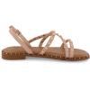 imageCUSHIONAIRE Womens Vogue stud sling back sandal Memory FoamNude