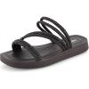 imageCUSHIONAIRE Womens Athena rhinestone sandal Memory FoamBlack