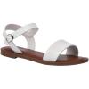 imageCUSHIONAIRE Womens Clara One Band Ankle Strap Sandal Memory Foam Wide Widths AvailableWhite