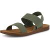 imageCUSHIONAIRE Womens Ina stretch sandal Memory FoamKhaki