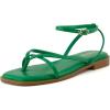 imageCUSHIONAIRE Womens Vida strappy flat sandal Memory Foam and Wide Widths AvailableKelly Green
