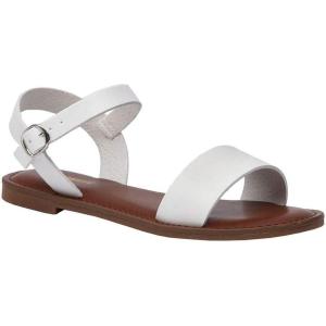 imageCUSHIONAIRE Womens Clara One Band Ankle Strap Sandal Memory Foam Wide Widths AvailableWhite