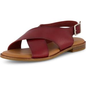 imageCUSHIONAIRE Womens Lake cross band sandal Memory FoamCognac