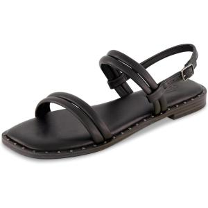imageCUSHIONAIRE Womens Virgo flat sandal Memory FoamBlack