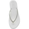 imageCUSHIONAIRE Womens Ciara Jeweled Flip Flop Sandal with Memory FoamWhite