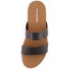 imageCUSHIONAIRE Womens Josie 2 band slide footbed sandal Comfort FoamBlack