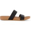 imageCUSHIONAIRE Womens Josie 2 band slide footbed sandal Comfort FoamBlack