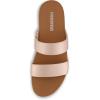 imageCUSHIONAIRE Womens Josie 2 band slide footbed sandal Comfort FoamChampagne